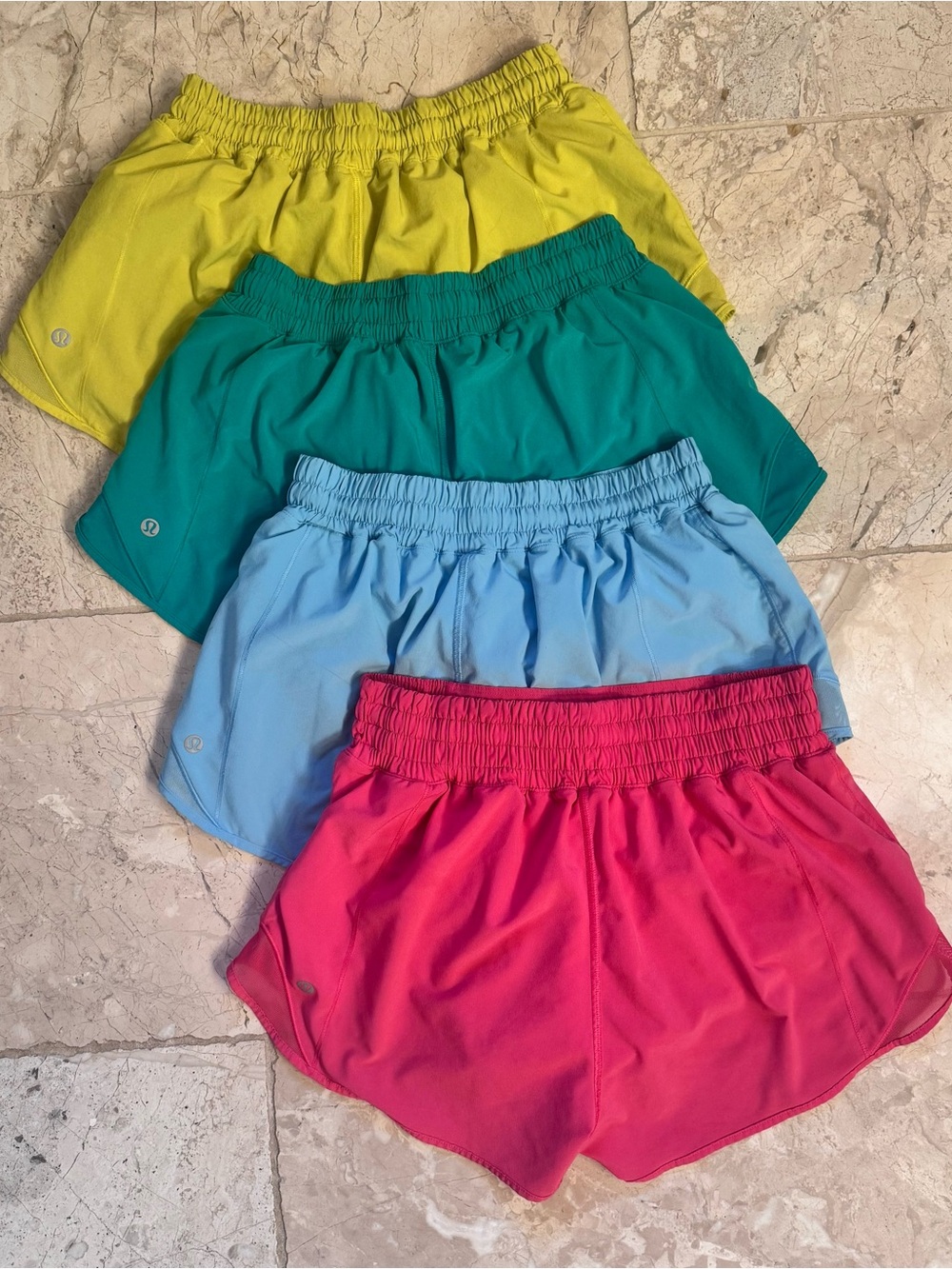 Lululemon hotty hot athletic running workout green blue pink low high rise lot